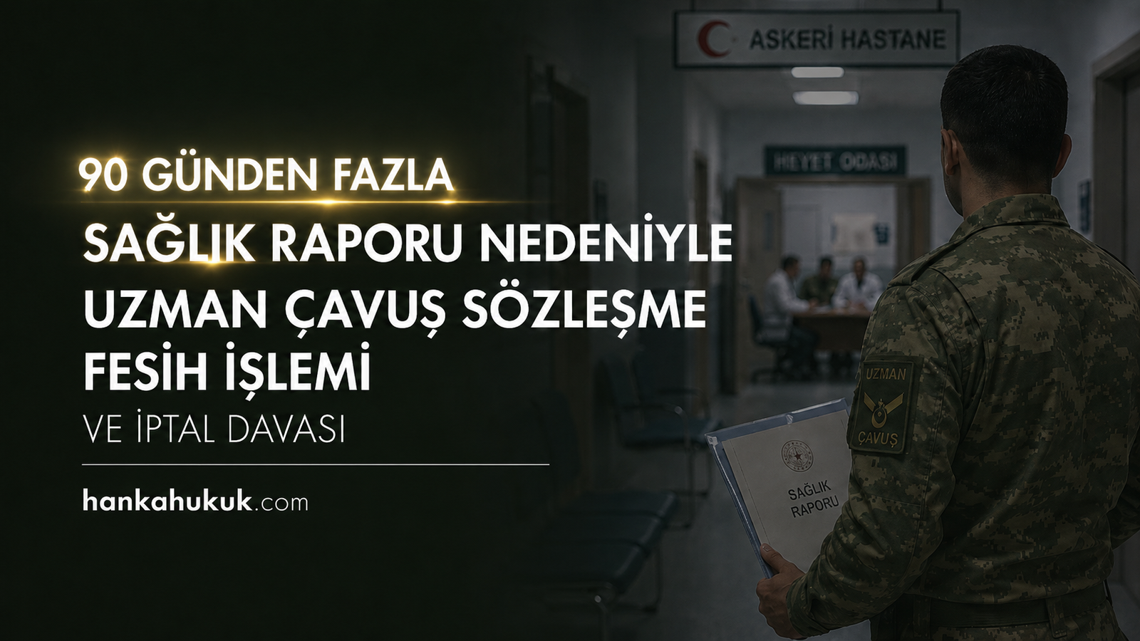 90 günden fazla sağlık raporu nedeniyle uzman çavuş sözleşme fesih işlemi ve iptal davası