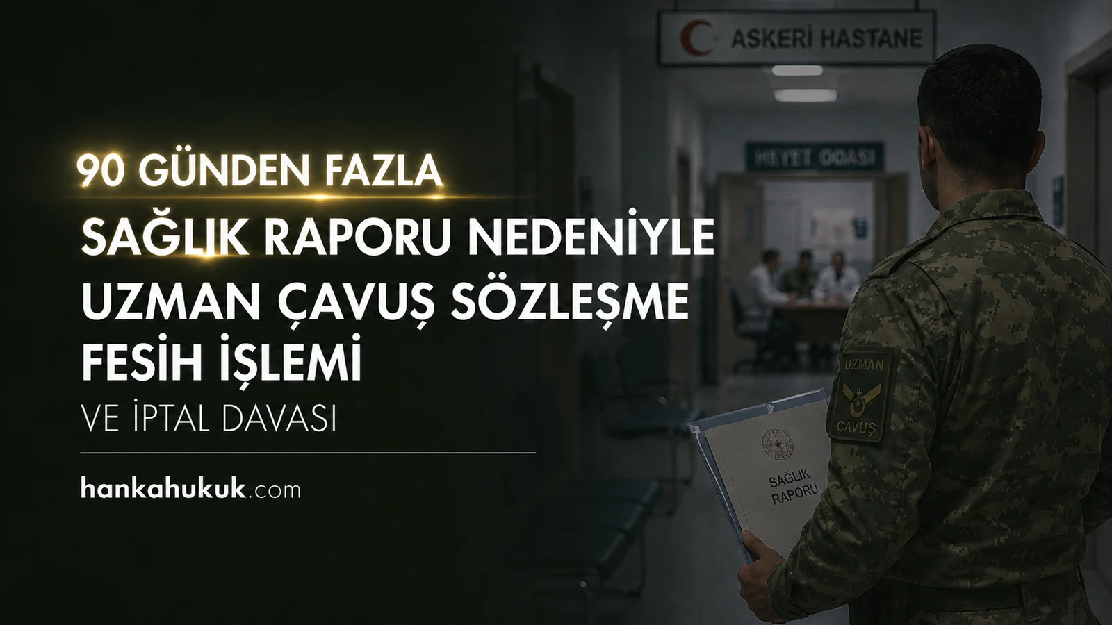 90 günden fazla sağlık raporu nedeniyle uzman çavuş sözleşme fesih işlemi ve iptal davası
